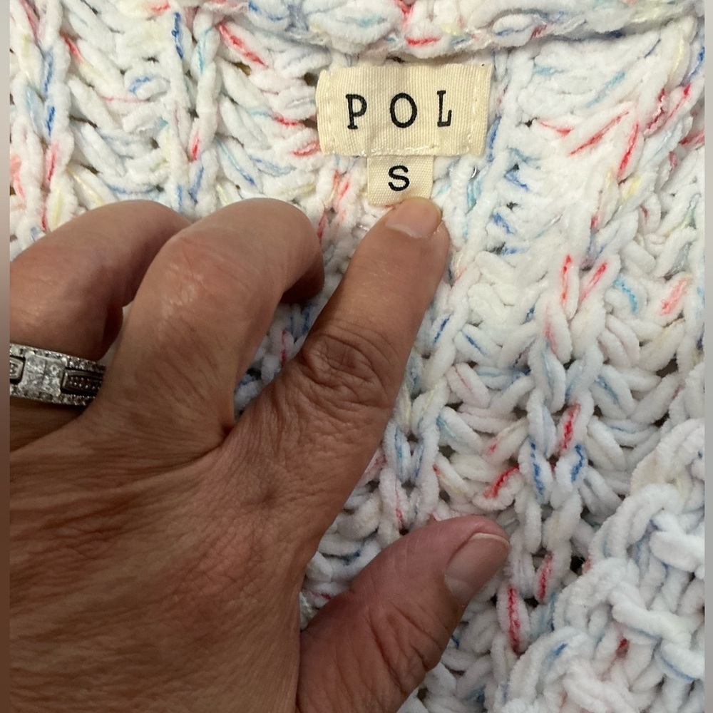 POL Cozy Knit Open-Front Sweater Small - Picture 8 of 12